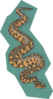 Snake With Teal Background Clip Art